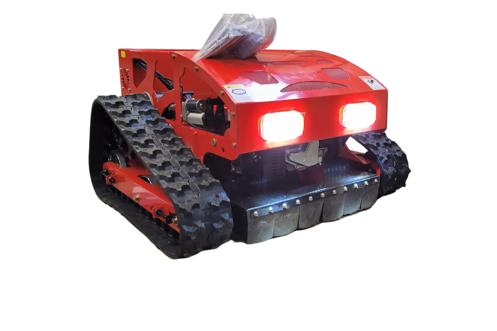 Robot koszący PiEm w pracy